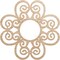 Ekena Millwork Cohen Wood Fretwork Pierced Ceiling Medallion, Alder, 24"OD x 8 1/4"ID x 1/4"T CMWP24X24X0250COAL - alternate 1
